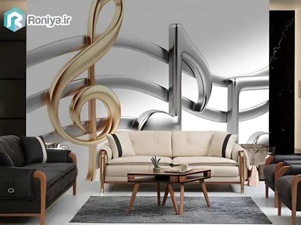 پوستر دیواری طرح نت موسیقی — تصویر ۳