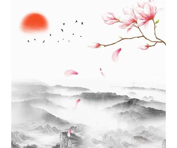 پوستر دیواری مینیمال طرح طبیعت با بک گراند سفید — تصویر ۴