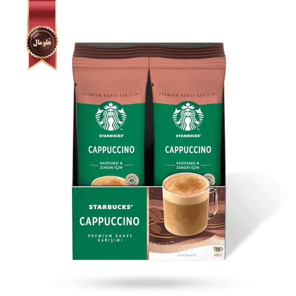 6 بسته قهوه فوری استارباکس starbucks مدل کاپوچینو cappuccino پک 10 ساشه ای (اورجینال) — تصویر ۲