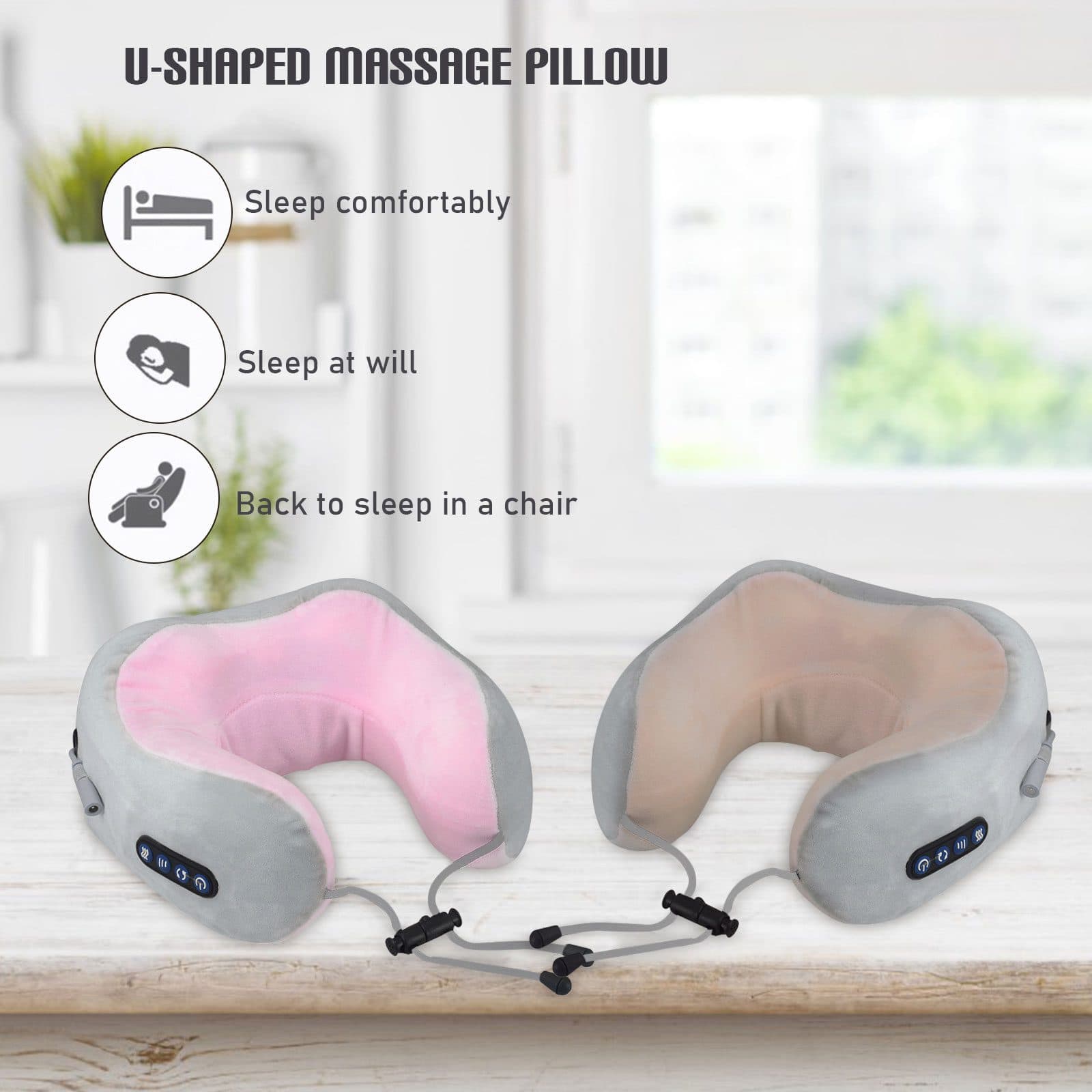 ماساژور گردن U shaped massage pillow — تصویر ۶