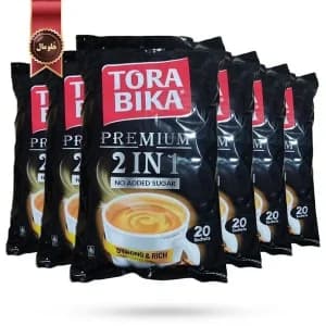 6 بسته کافی میکس تورابیکا torabika مدل پرمیوم 2 در 1 premium پک 20 ساشه ای (اورجینال) — تصویر ۲