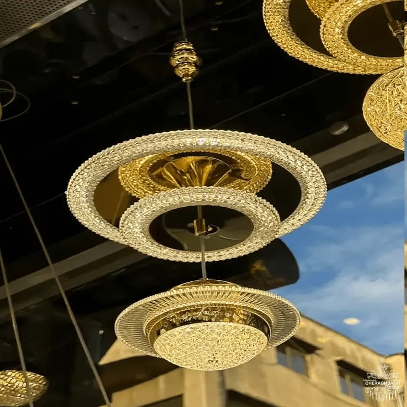 لوستر آویز مدرن وارداتی کد M1049 — تصویر ۴
