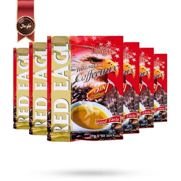 6 بسته کافی میکس رد ایگل Red Eagle مدل 3 در 1 اورجینال Original پک 30 ساشه ای (اورجینال) — تصویر ۲