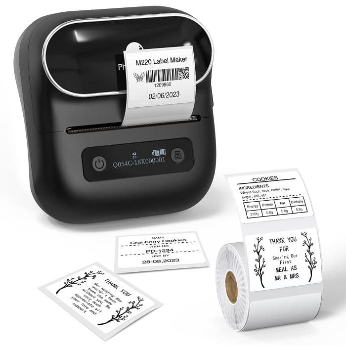 پرینتر کوچک لیبل ساز و بارکد زن بلوتوثی فوممو مدل Phomemo Label Printer – M220 Label Maker*با گارانتی و بدون گارانتی* — تصویر ۳