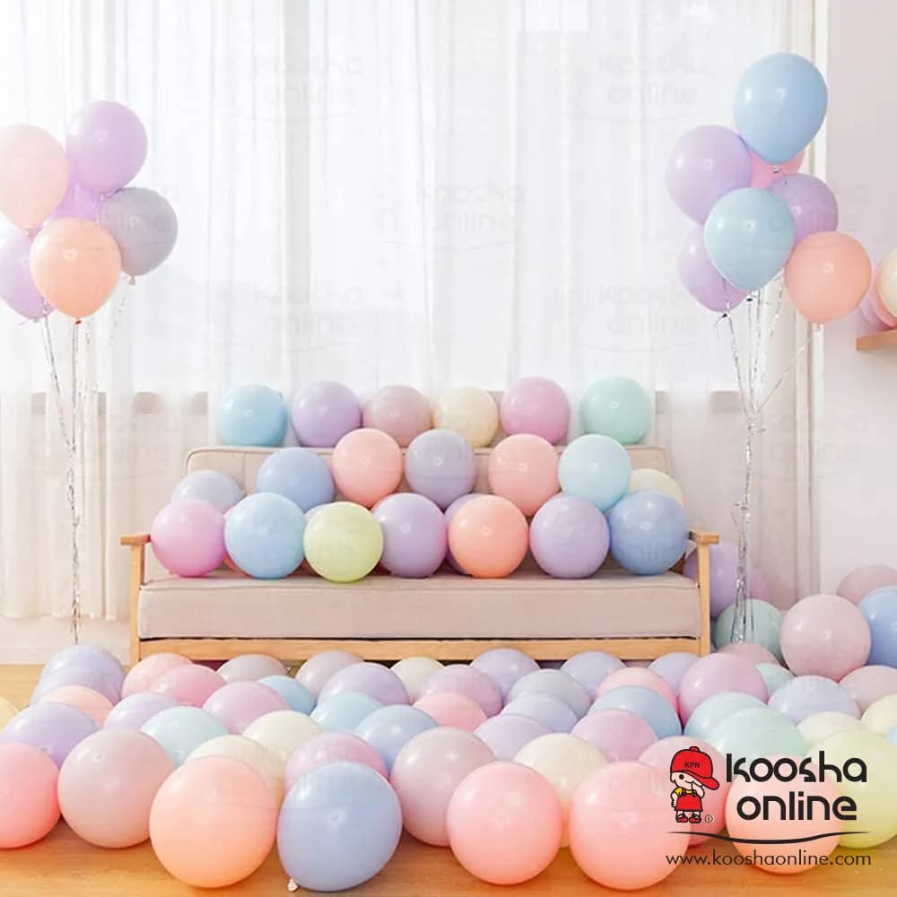 بادکنک لاتکس رنگ زرد پاستلی برند KAIYUO (بسته ۱۰عددی) — تصویر ۶