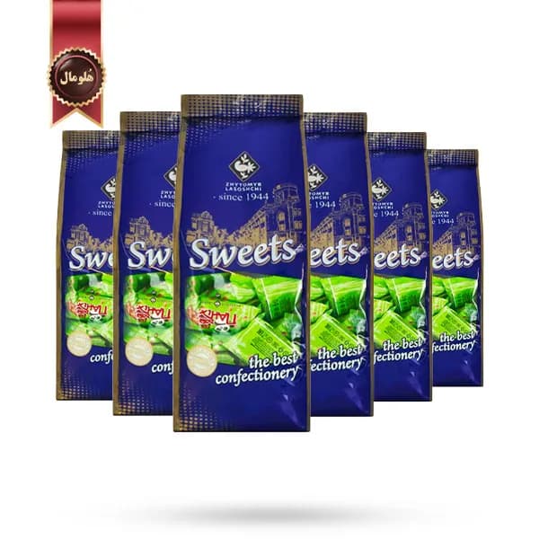 6 بسته شکلات سوییتز ژیتومیر Zhytomyr Sweets مدل کریسپی پاندا Crispy Panda یک کیلویی (اورجینال)