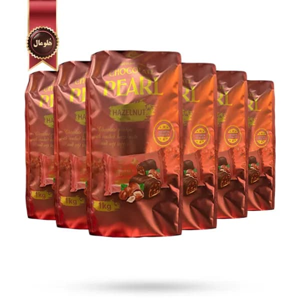 6 بسته شکلات‌ تلخ پرل ژیتومیر Zhytomyr PEARL مدل فندق HAZELNUT یک کیلویی (اورجینال)