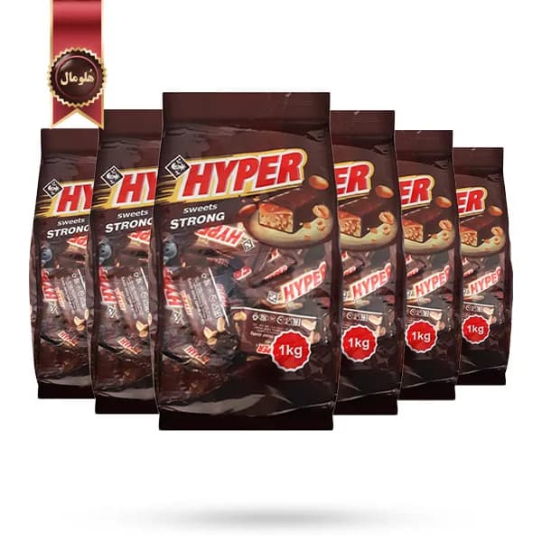 6 بسته شکلات‌ هایپر ژیتومیر Zhytomyr Hyper مدل استرانگ Strong یک کیلویی (اورجینال) — تصویر ۲