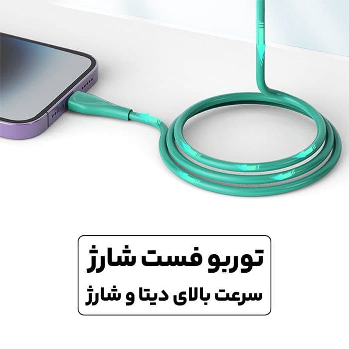 کابل شارژ USB به USB-C الدینیو مدل LS611 طول 1 متر — تصویر ۶