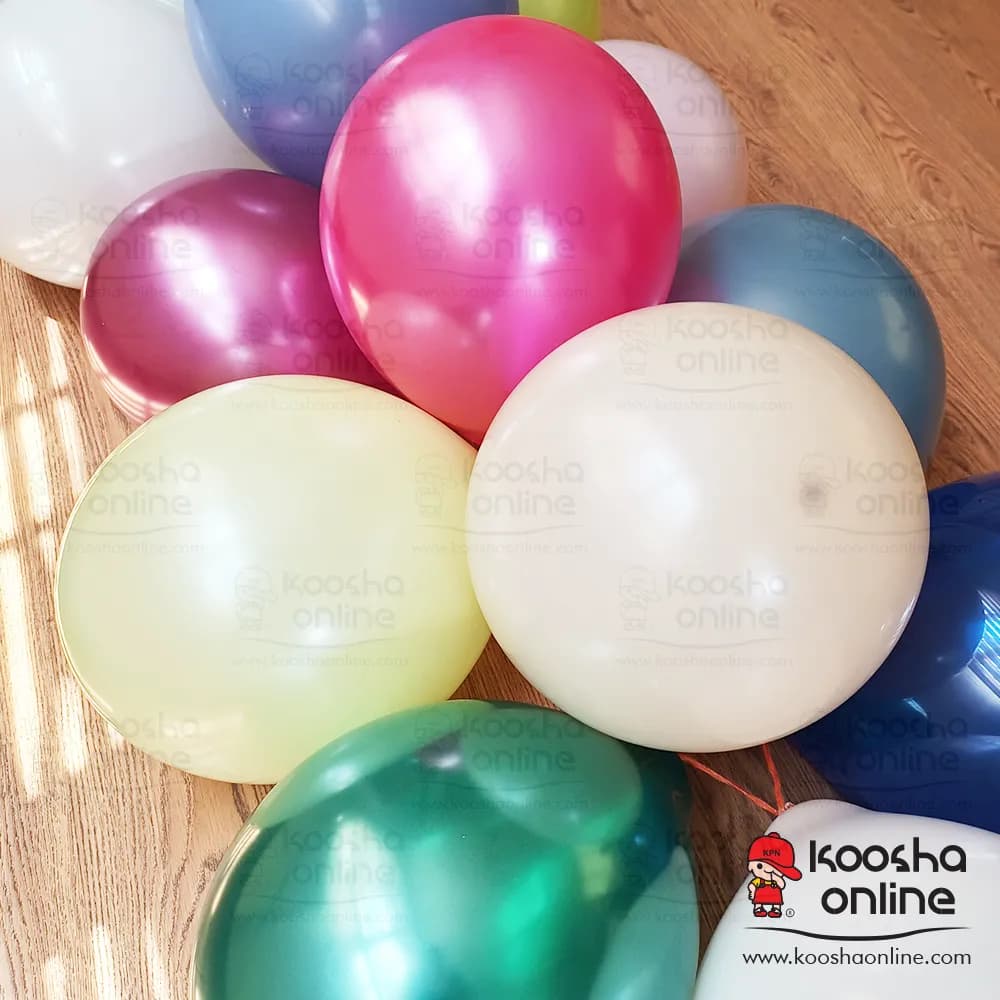 بادکنک لاتکس رنگ کالباسی برند TX (بسته ۱۰عددی) — تصویر ۳
