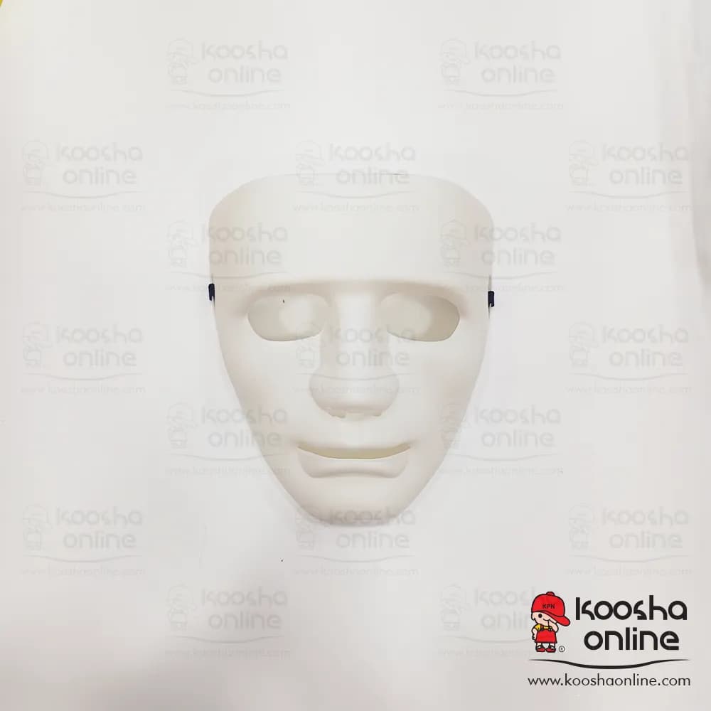 نقاب عروسکی پوکر فیس سفید poker face