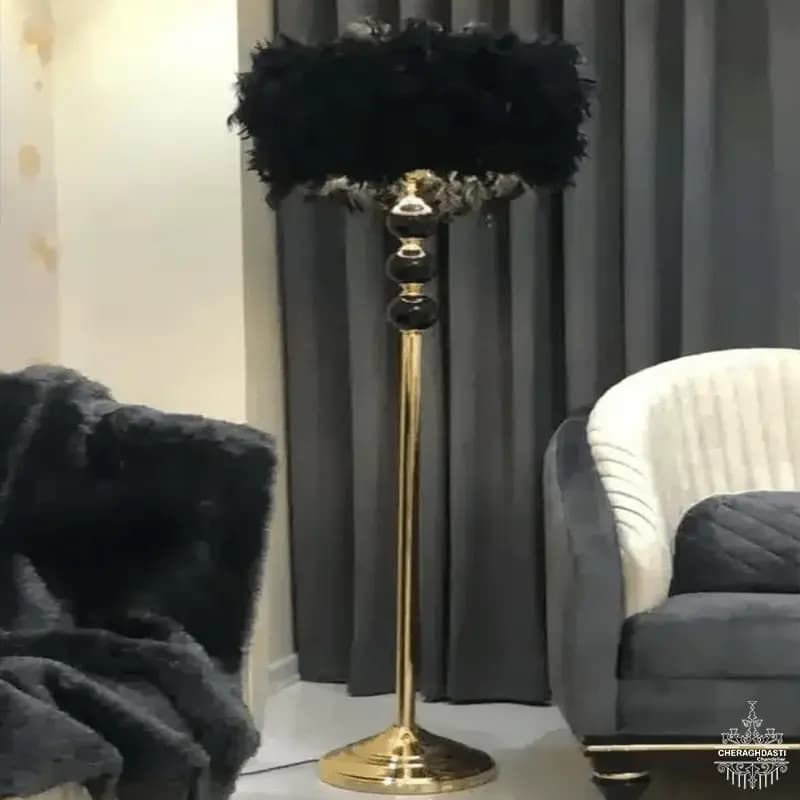 آباژور ایستاده مدرن مشکی کد L1088