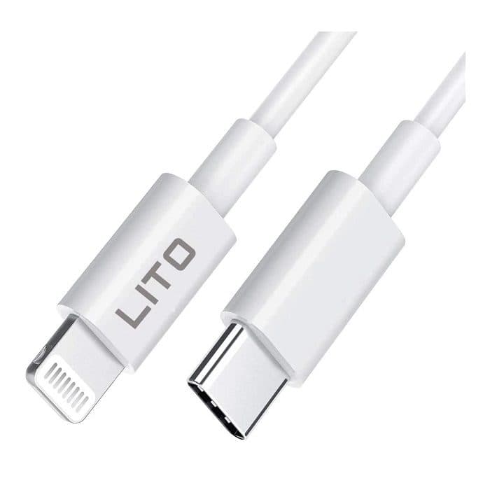 کابل USB C به لایتنینگ برند LITO به طول 2 متر — تصویر ۸