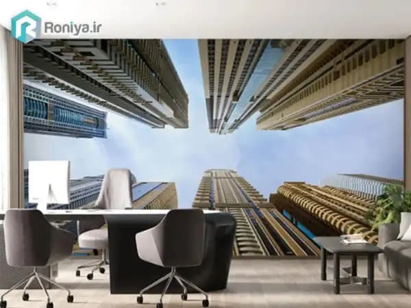 پوستر دیواری طرح نمای برج های بلند دبی — تصویر ۴