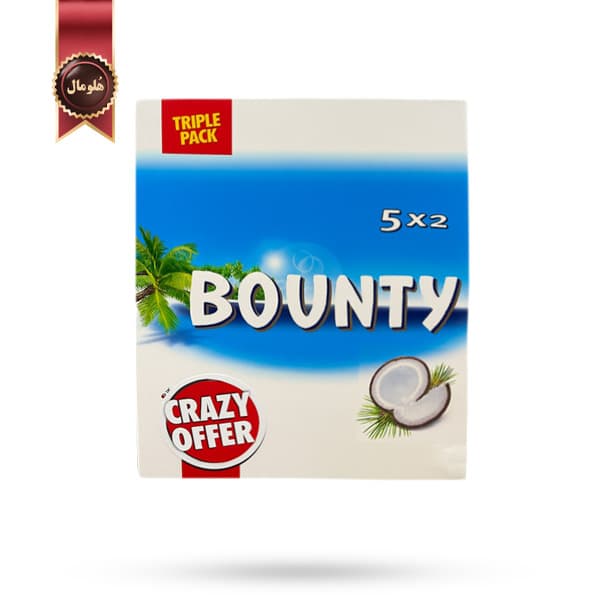 شکلات نارگیلی بونتی Bounty وزن 250 گرم پک 3 تایی (اورجینال) — تصویر ۲