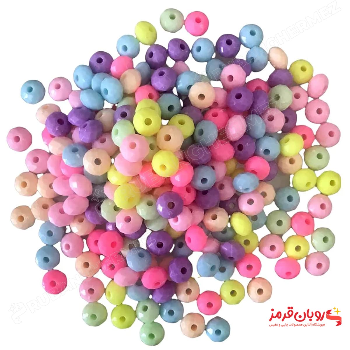 مهره دستبند مدل پاستیلی کد 356 بسته 320 عددی