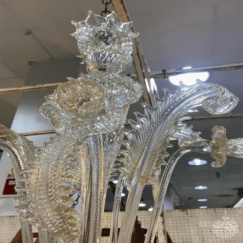 لوستر مورانو کریستالی کد H1142 — تصویر ۲