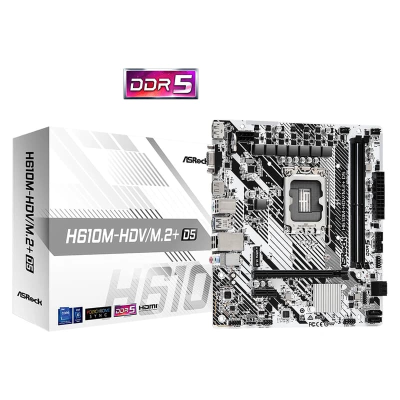 مادربرد ASRock H610M-HDV/M.2 Plus D5 سوکت LGA1700