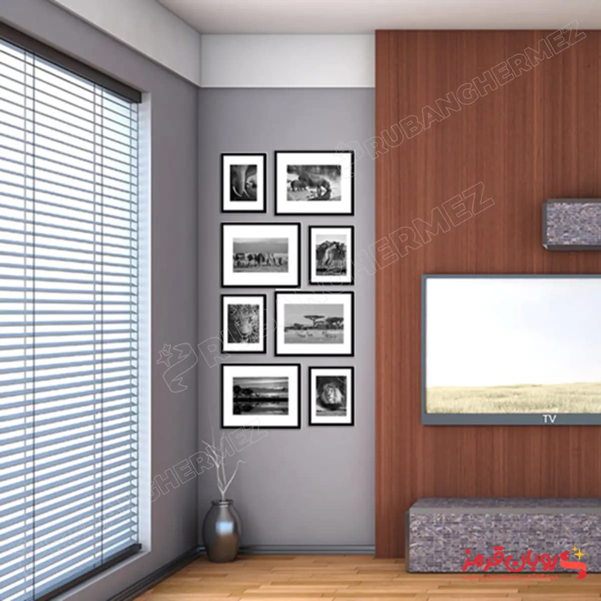 قاب عکس چند تکه دکوراتیو 8 عددی کد 410 — تصویر ۵