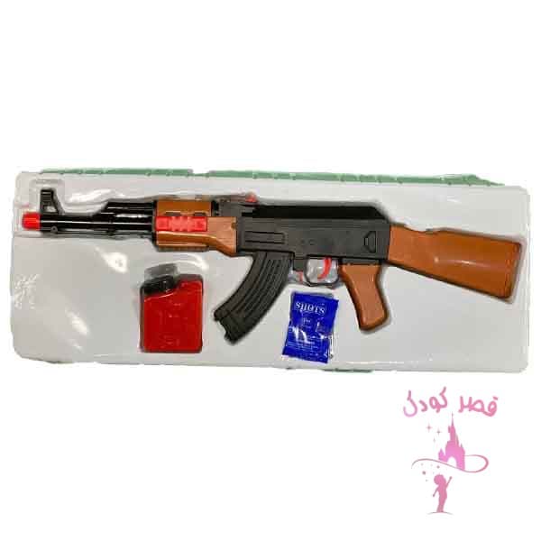 اسباب بازی تفنگ کودک مدل AK47 - قصر کودک