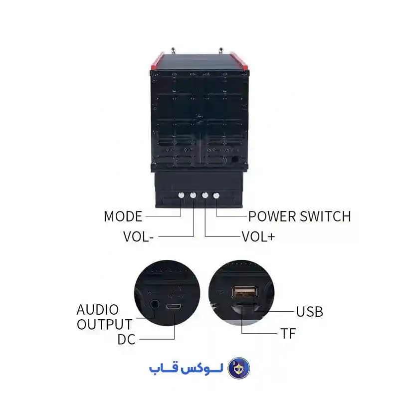 اسپیکر بلوتوثی قابل حمل وستر مدل WS-528BT — تصویر ۲