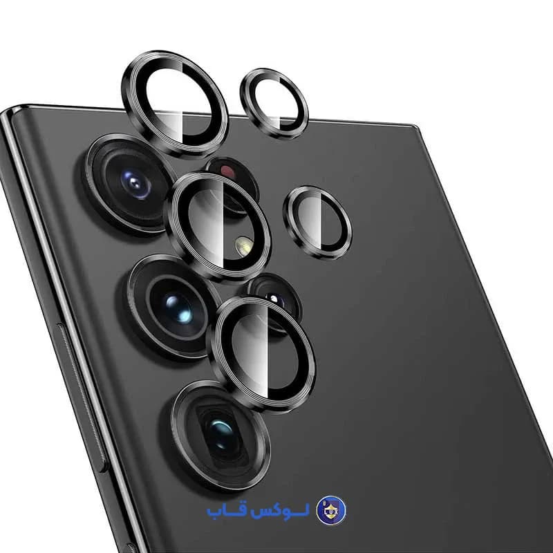 محافظ لنز مشکی موبایل سامسونگ گلکسی S25 الترا