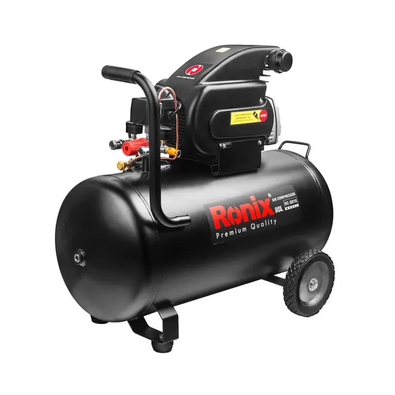 کمپرسور باد 80 لیتری رونیکس RC-8010 – دو و نیم اسب بخار برای مصارف صنعتی و کارگاهی