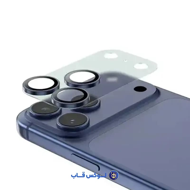 محافظ کامل لنز موبایل آیفون 17 پرومکس شفاف — تصویر ۴