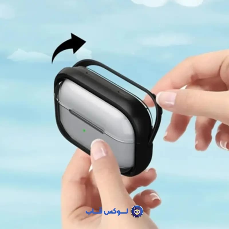کاور محافظ ایرپاد پرو 3 اپل شفاف قفل دار سفید StopTime — تصویر ۳