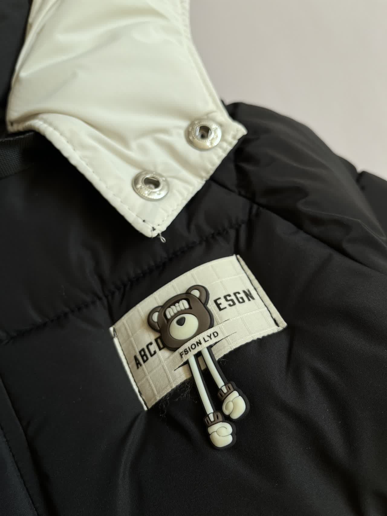 کاپشن بچگانه وارداتی فانتزی خاص و شیک مشکی رنگ کدکالا: H2505 — تصویر ۸