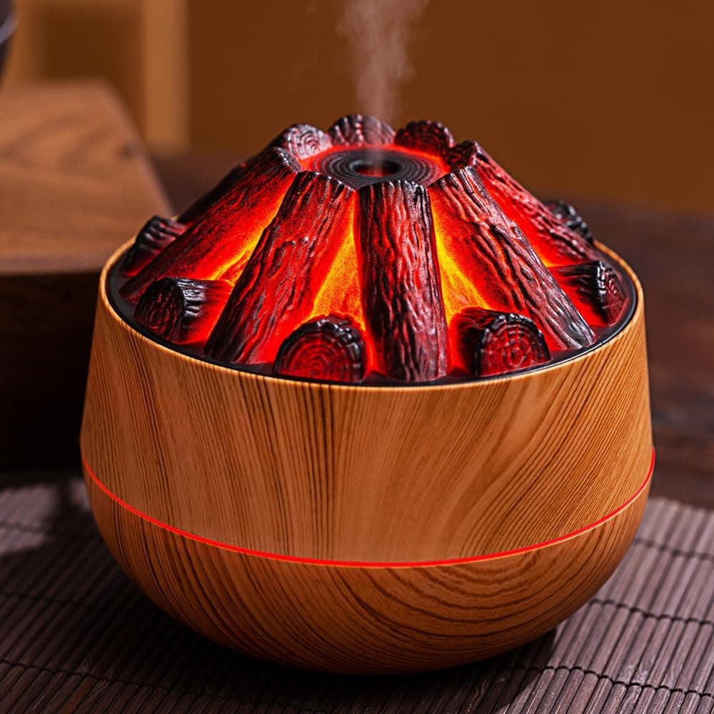 دستگاه بخور سرد و رطوبت ساز آتشفشانی LED مدل Volcano Diffuser — تصویر ۵