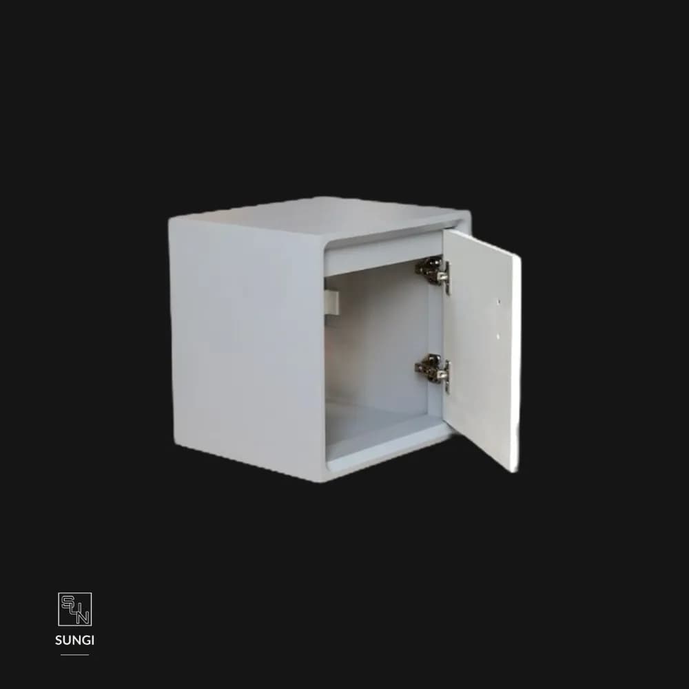 ست کابینت و روشویی بی اس سی مدل پخی طوسی سفید کد 250 — تصویر ۳