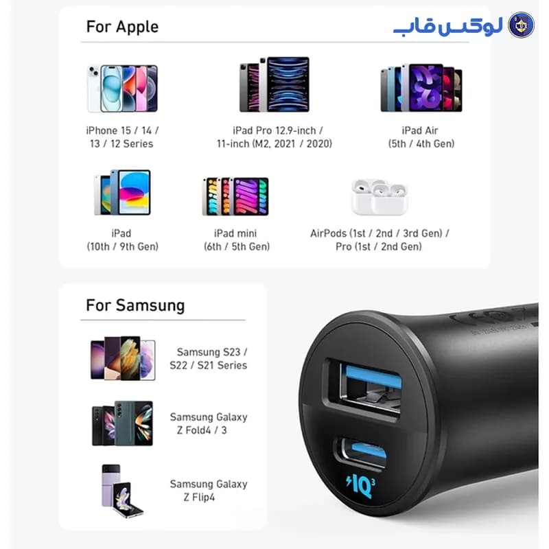 شارژر فندکی 30 وات ANKER مدل A2741H11 با گارانتی ایستا — تصویر ۸