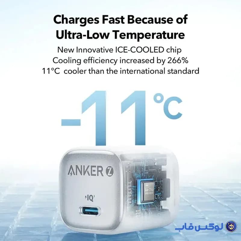 آداپتور 30 وات فست شارژ ANKER مدل Zolo A2698L11 گارانتی ایستا — تصویر ۳