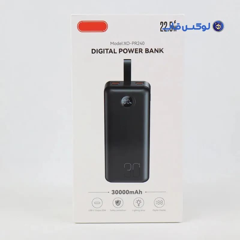 پاوربانک مدل XO-PR240 ظرفیت 30000 میلی امپر ساعت با کابل micro-usb — تصویر ۲