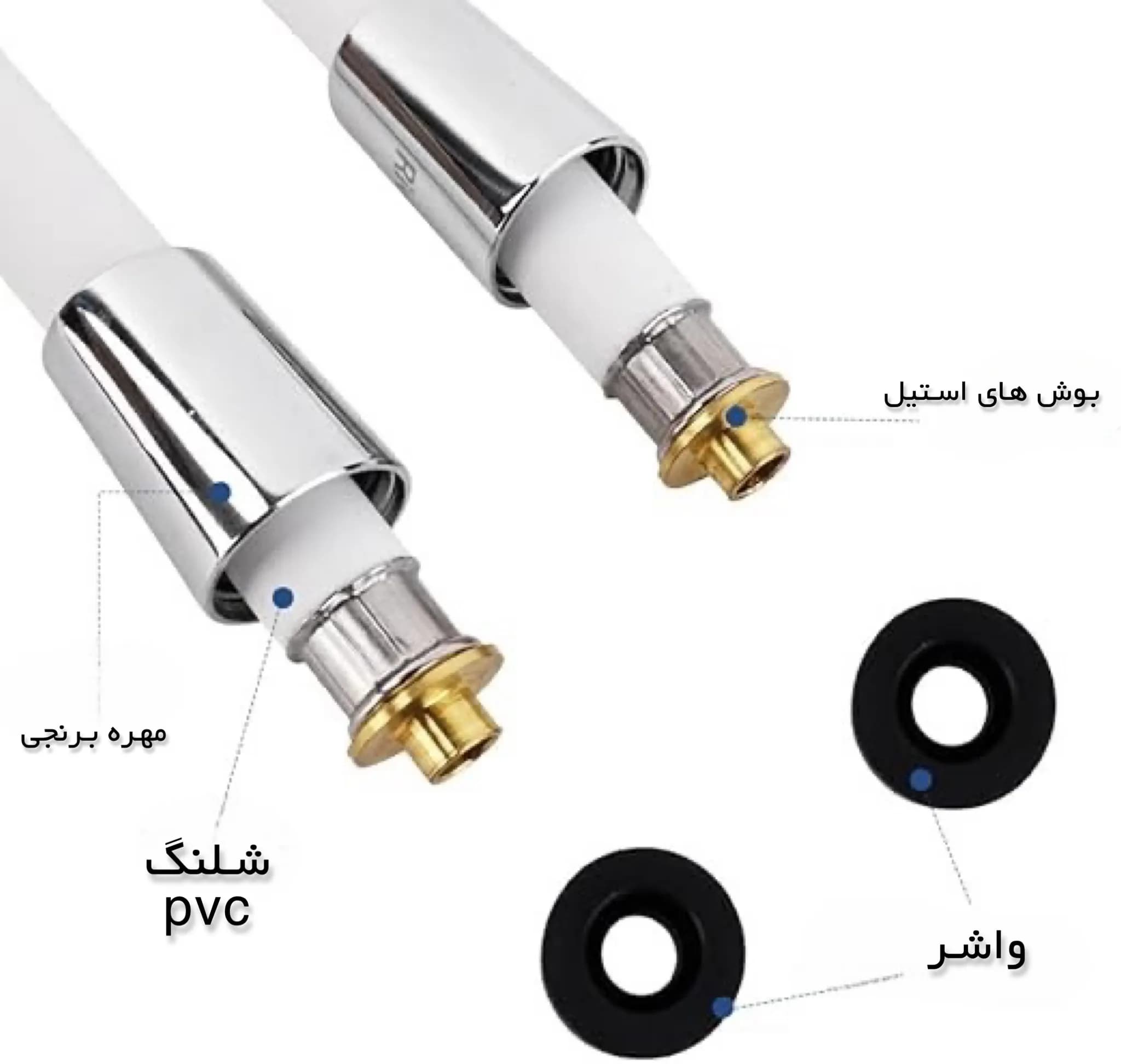شلنگ توالت فنری ریز بافت آسیا — تصویر ۵