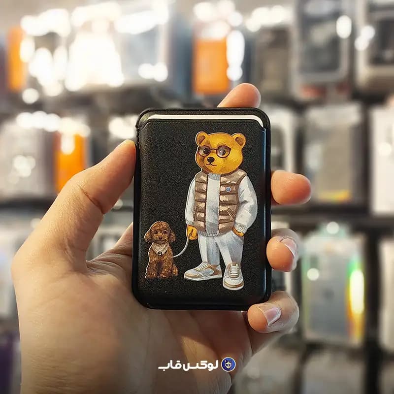 جاکارتی مگ‌سیف چرمی طرح تدی 4 مدل Teddy 4 — تصویر ۲