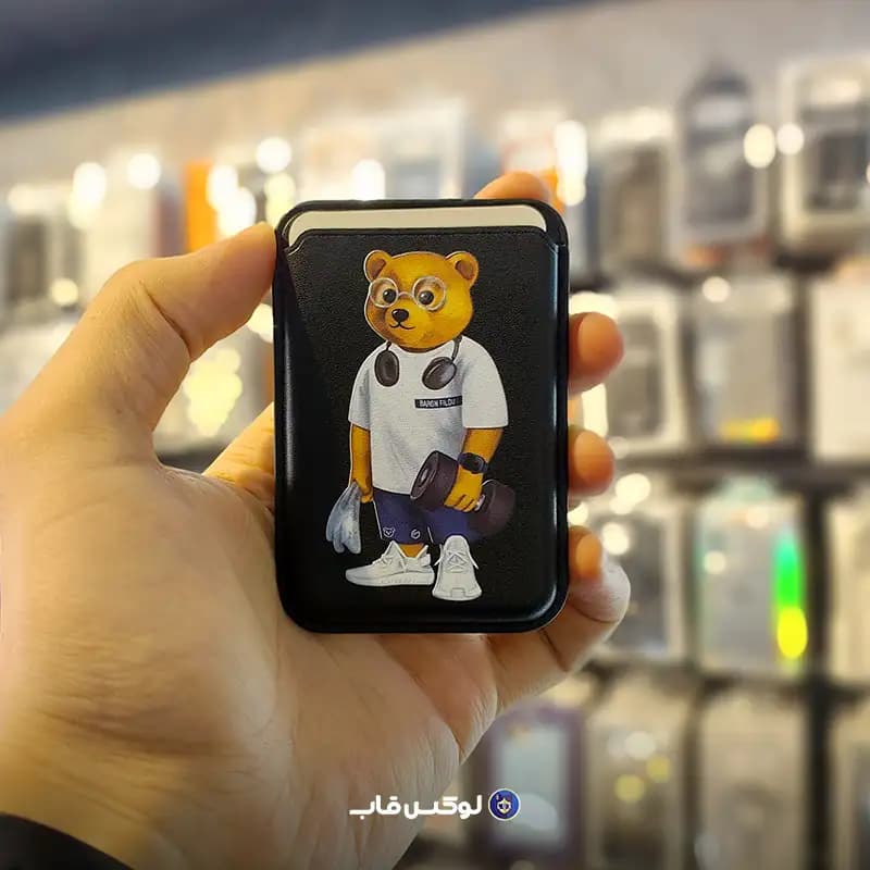 جاکارتی مگسیف چرمی طرح تدی 2 مدل Teddy 2 — تصویر ۲