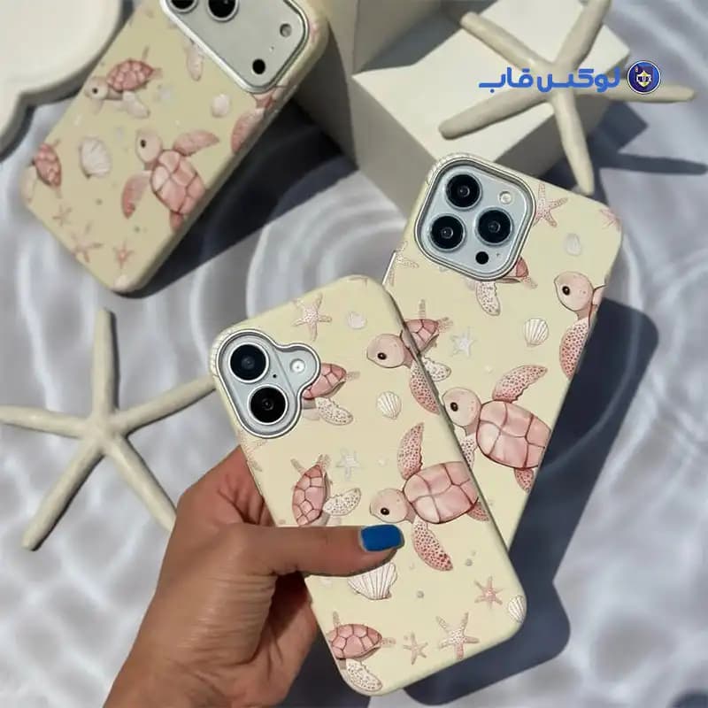 قاب Masa Pinky Sea Turtles برای موبایل iPhone 13/14 — تصویر ۳