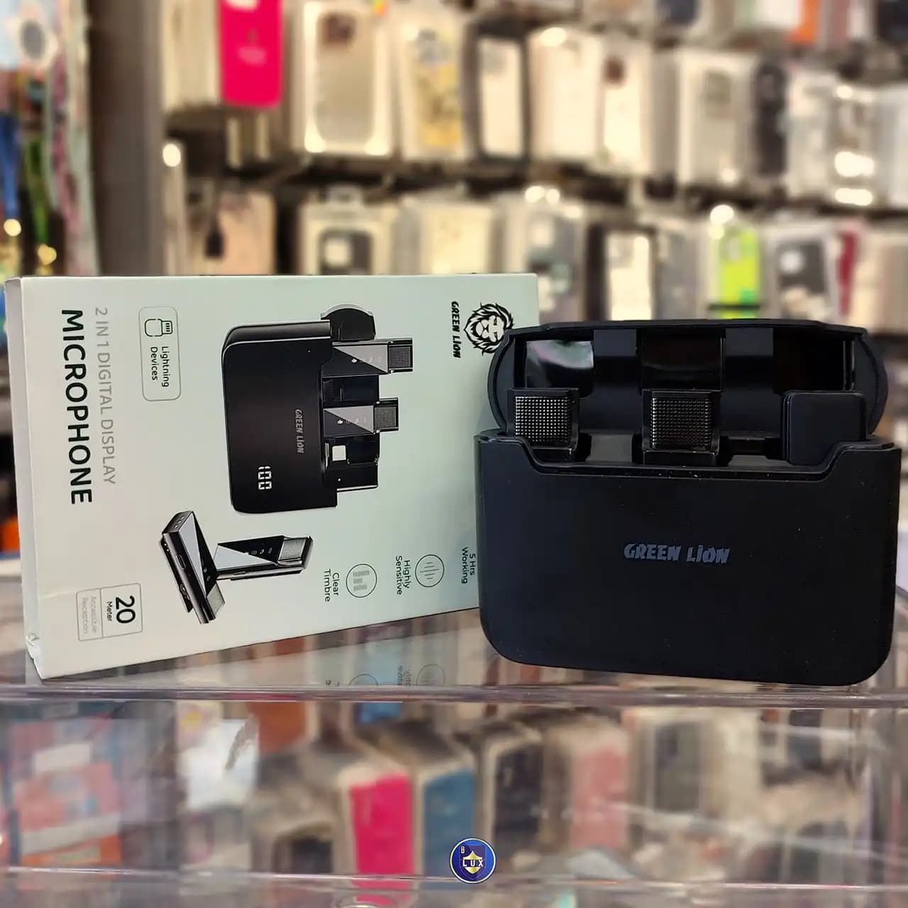 میکروفن بی سیم 2in1 DIGITAL DISPLAY LITHTNING گرین لاین — تصویر ۱۰