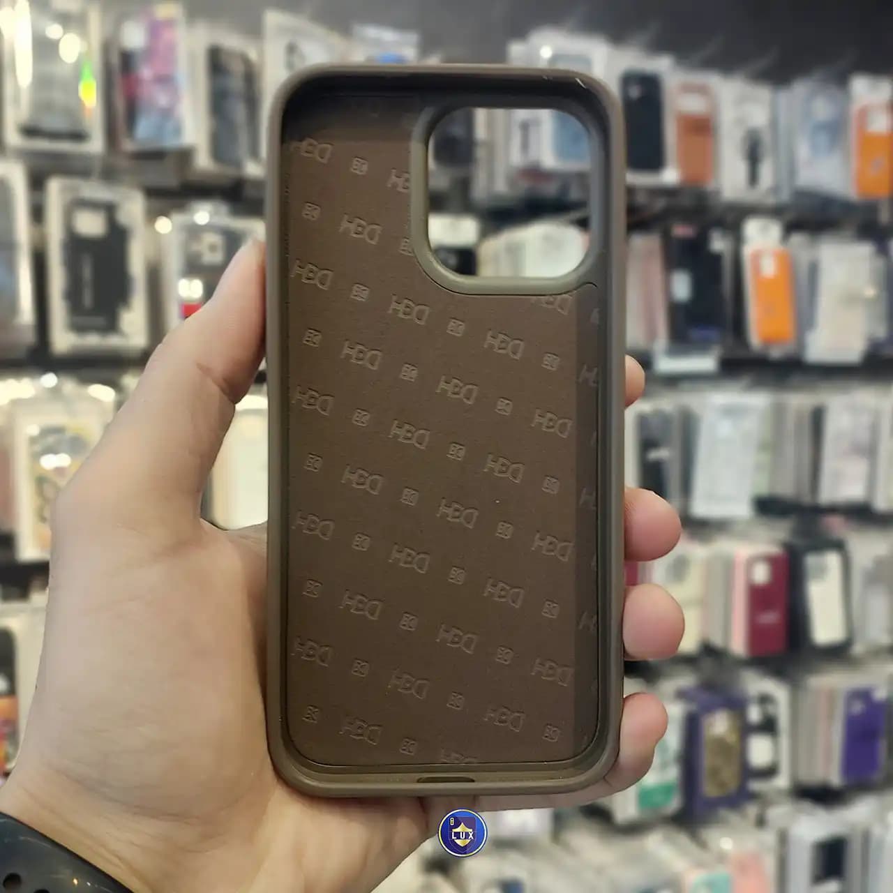 قاب اورجینال HDD چرمی ولت دار برای iPhone 15 Promax — تصویر ۵