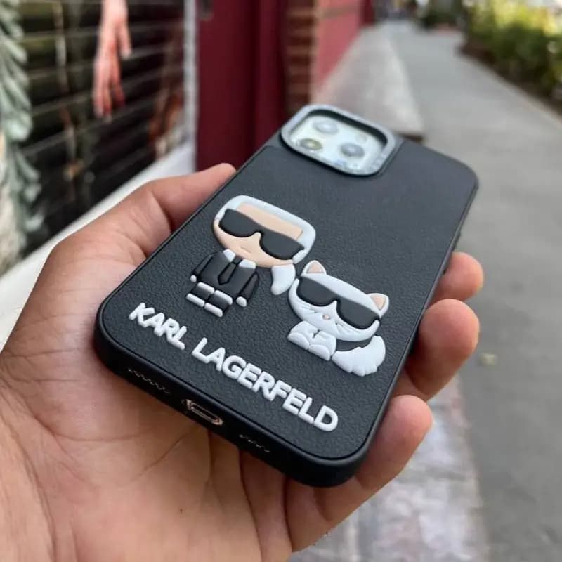 قاب Karl Lagerfeld برجسته برای IPhone 14 Promax — تصویر ۳