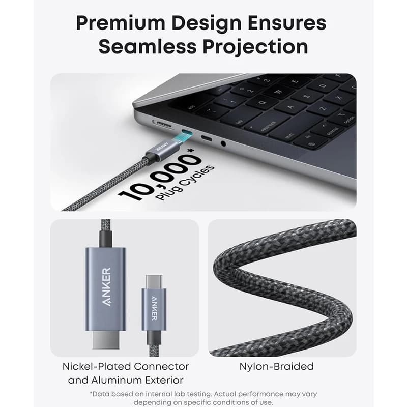 کابل تبدیل Nano A87E0 انکر USB-C به HDMI — تصویر ۲