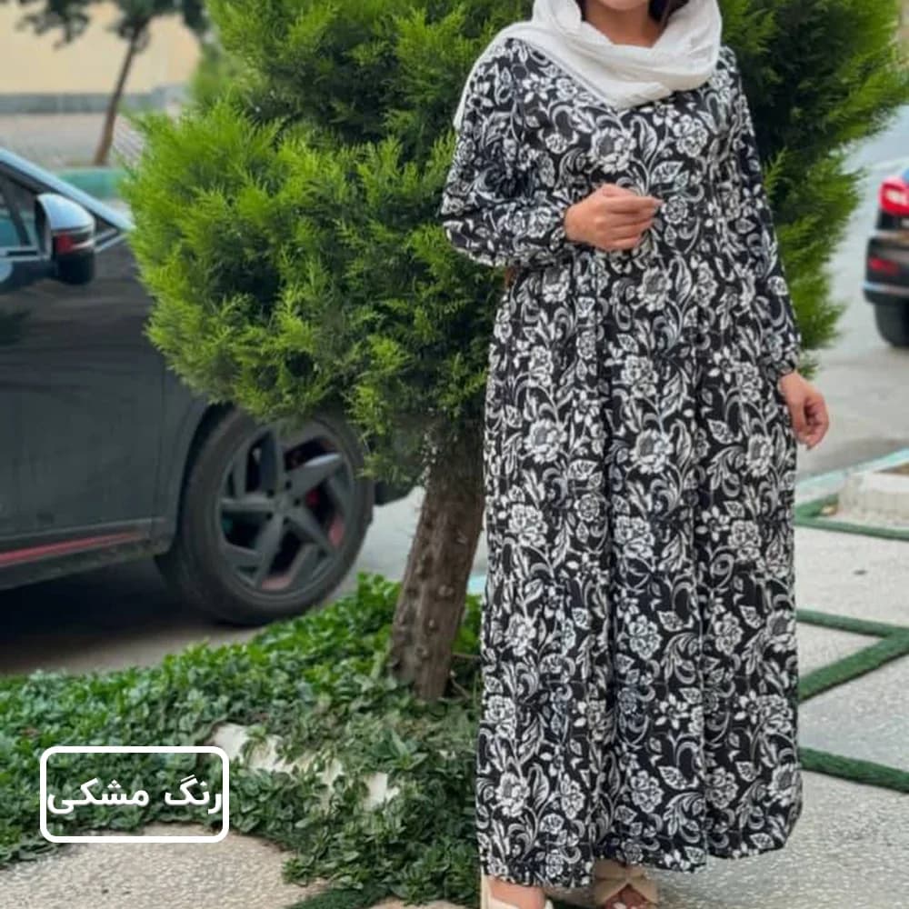 پیراهن ساحلی طرح فلور آتی | وارداتی شیک (فری‌سایز ۳۸ تا ۴۸) — تصویر ۶