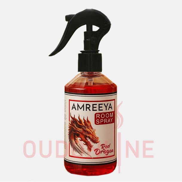 اسپری خوشبو کننده هوا آمریا Amreeya مدل رد دارگون red dragon حجم 250 میلی لیتر
