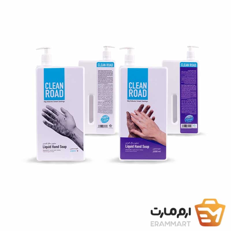 مایع دستشویی ۲ لیتری کلین رود | پمپی، اقتصادی و حاوی ویتامین B5