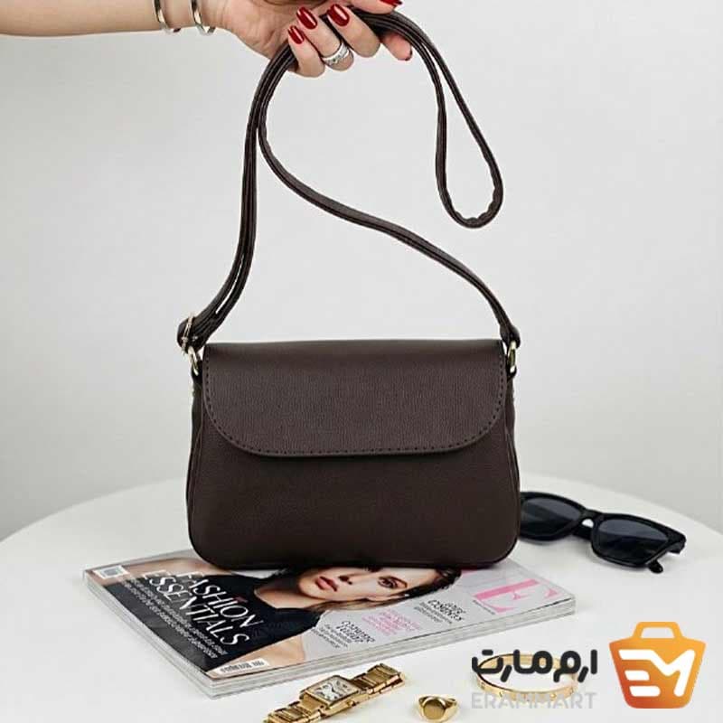 کیف پاسپورتی زنانه دوخانه | شرانگ وارداتی + یراق رنگ ثابت — تصویر ۴