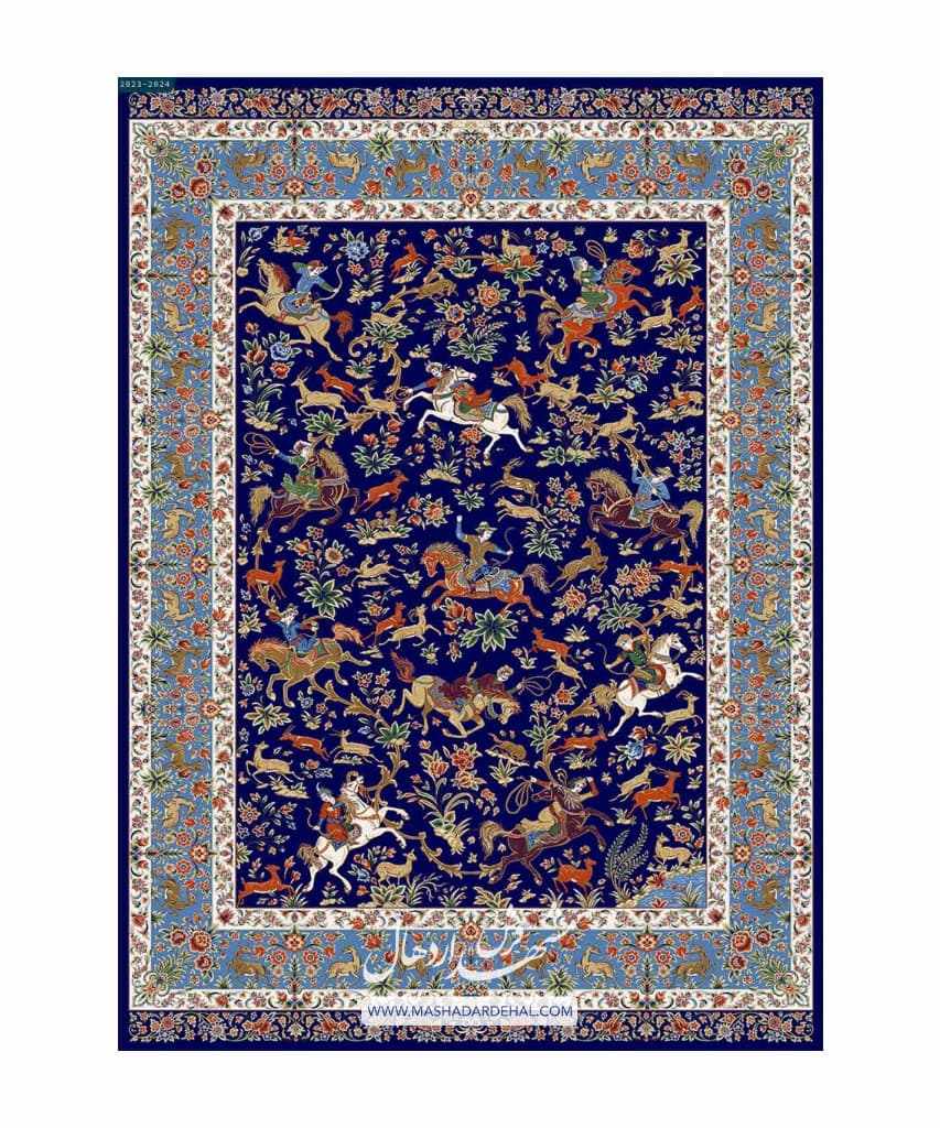 فرش ماشینی کلاسیک کد 1200565 — تصویر ۲
