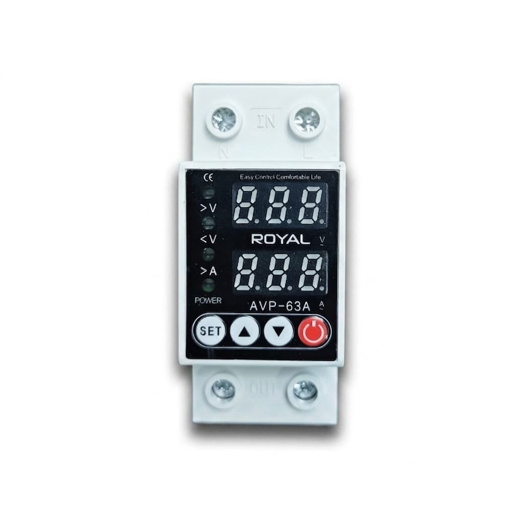 محافظ ولتاژ 63 آمپر رویال مدل 2P63A — تصویر ۳