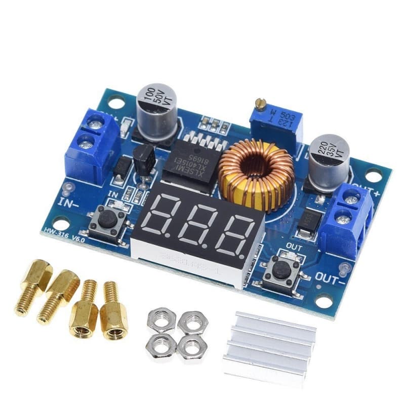 ماژول مبدل DC-DC کاهنده XL4015 به همراه نمایشگر — تصویر ۶